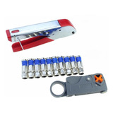 Cable Coaxial Crimper Elibbren Kit De Herramientas De Compre