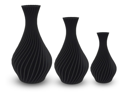 Vasos De Plantas Artificais - Jarro Espiral - Decoração Sala