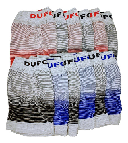 Pack De Boxer Hombre Dufour X12 Sin Costura Color A Eleccion