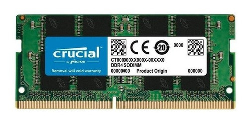 Memoria Ram Crucial Ct8g4sfs8266 1 De 8 Gb, Color Verde
