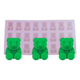 Molde De Silicone Alimenticio Mini Urso Bala Gelatina Doce