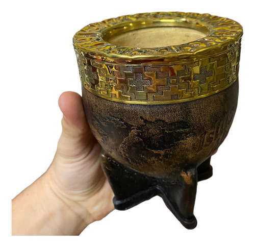 Mate Imperial De Las Islas Malvinas Virola De Bronce