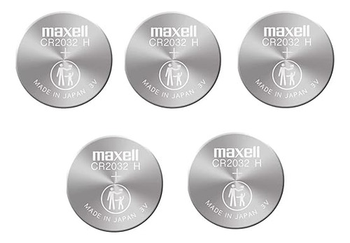 Maxell Micro Lithium Cell Cr2032 (paquete De 5 Baterias)