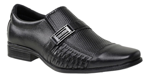 Sapato Masculino Couro Legitimo Sola Costurada Ref- 500 P R 