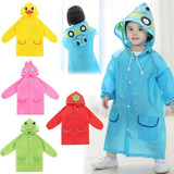 Capa Poncho Niño Impermeable Lluvia Viento Standar Gorro 3.