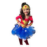 Disfraz Niña Wonder Woman Clasic Premium Mujer Maravilla 