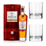Whisky The Macallan Rare Cask + 2 Vasos Cristal De Regalo!