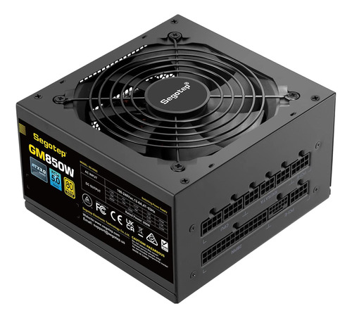 Fuente De Alimentación Segotep Gm850 850w, Pcie 5.0 Y Atx 3.