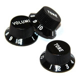 Knob Guitarra Strato  Preto 3 Peças Phx Phoenix