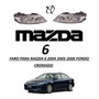 Faro Mazda 6 Fondo Cromado 2004 2005 2006 2007 2008 Mazda 6