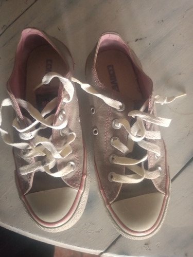 Zapatillas Converse Beige N 35. Leer Descripción.