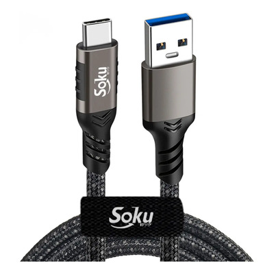 Cable Usb 3.2 A Tipo C Carga D 3a 60w 10gbps Para Samsung Negro | Envío gratis
