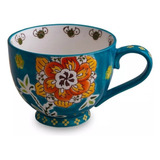 Taza De Cerámica Pintada A Mano 0.4 Lts Anthropologie #19