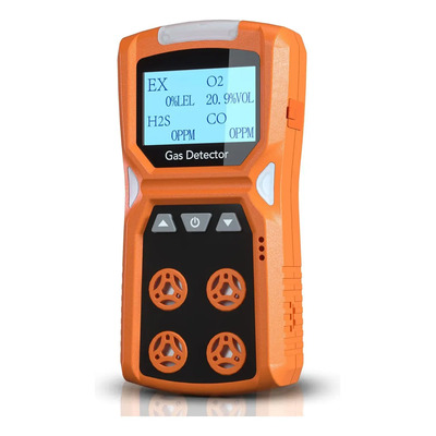 Explosímetro Detector 4 Gases O2 H2s Co Lel Calibrado Adks4 Naranja | Envío gratis