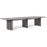 Safco Products Mesa Medina, 12 Pies, Acero Gris