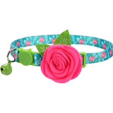 Collar Floral Para Gatos, Desmontable, Pequeños Y Hembras