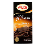 Chocolate Español Valor Gluten Free Dark 70% Naranja 100g