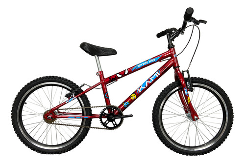 Bicicleta Kami Infantil Star Kid Herói Menino Aro 20 Criança