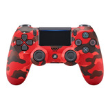 Controle Joystick Sem Fio Genérica Camuflado Wireless Vermel