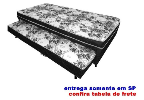 Bicama Cama Box Solteiro + Auxiliar Ortopédico