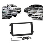 Moldura Do Painel 2 Din Tiguan 2009 A 2017 Preto Dvd Mp5