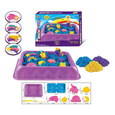 Set De Arena Con Charola Y Moldes De Unicornios Color Multicolor | Meses sin interés