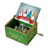 Caja Musical Feliz Navidad Colores Music Cajita Melodía Box