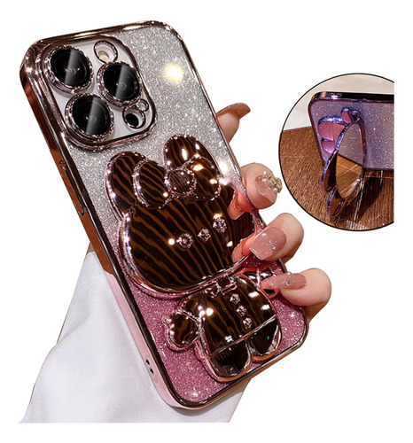 Fundas iPhone Soporte Espejo Cosmético Mujer Brillantes