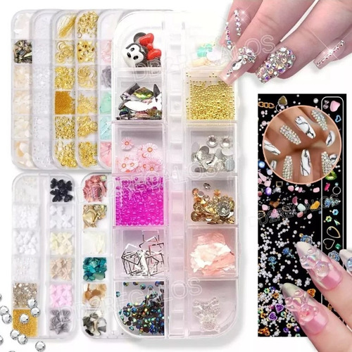 Strass Cristales Para Uñas Decoración Piedras 3d Nails Art