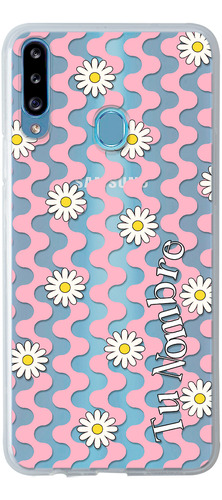 Funda Para Galaxy Flores Margaritas Para Mujer Con Nombre