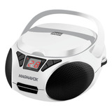 Boombox Portátil Con Radio Estéreo Am/fm En Negro Compatible