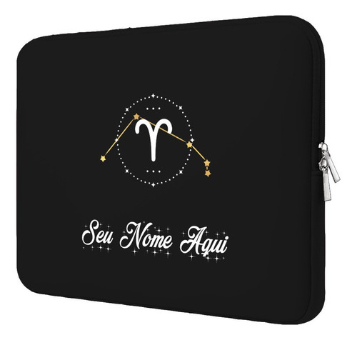 Case Capa Maleta Pasta Notebook Macbook Personalizada Áries
