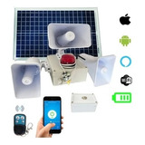Alarma Vecinal Solar Wifi Rf Tres Sirenas Boton D Panico App