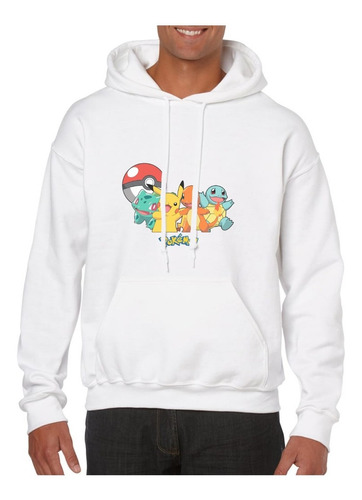 Buzo Hoodie Capota Deportivo Pokemon Pikachu And Friends 