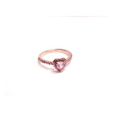 Anillo Corazón Rosa 