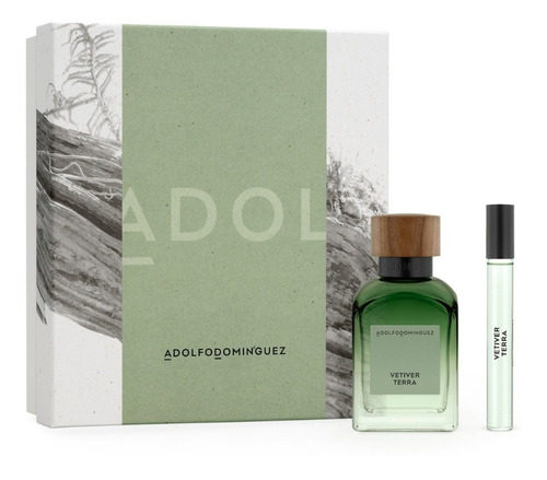 Set Perfume Ad Vetiver Terra Edt120ml+edt10ml Latam