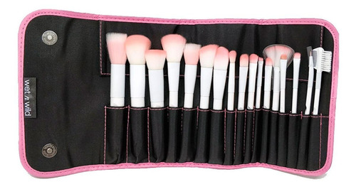 Set De 17 Brochas De Maquillaje Wet N Wild Brush Roll