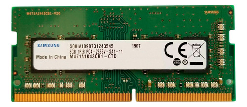 Memoria Ram Samsung Ddr4 8gb Verde Sodimm