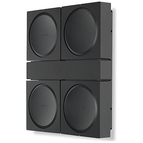 Soporte De Pared Flexson Para 4 Amplificadores Sonos, Negro