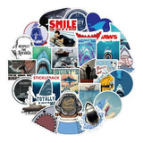 Tiburones 50 Calcomanias Stickers De Pvc Contragua Animales