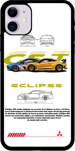Funda Celular Diseño Auto Coche Mitsubishi Eclipse Gst #2