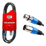 Cabo Mxt P/ Microfone - Balanceado Dmx Xlr Canon - 5 Metros