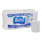 Papel Toalha Bobina Baby Virgem 6x20x200m