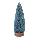 Árbol De Botella De Sisal Con Base De Madera, Azul