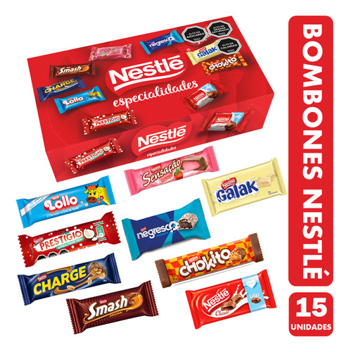 Caja Bombones Surtidos Especialidades -nestle(caja Con 15 U)