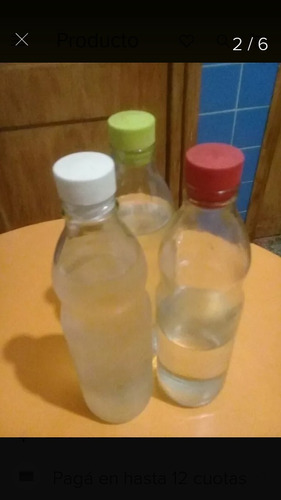 10 Botellas De Vidrio De 1 Litro Con El Mejor Tapón De Goma