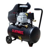 Compresor De Aire Eléctrico 110v Color Negro Denbel Da-ce25 25l 2.0 Hp Monofásica 60 Hz