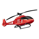 Helicoptero De Bombeiro Vermelho Com Caixa Zuca Toys