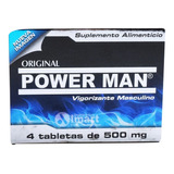 Power Man Cartera C/4 Tabletas 500 Mg C/u Pastilla Azul