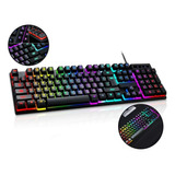 Teclado Gamer Semi Mecânico Barato Led Rgb Pc Notebook Ps5